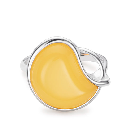Luminor Fluid Milk Amber Ring White Gold Luminor Fluid Milk Amber Ring White Gold