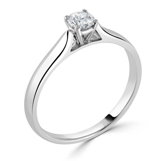 Platinum 0.25ct Round Solitaire Engagement Ring White Gold Platinum 0.25ct Round Solitaire Engagement Ring White Gold
