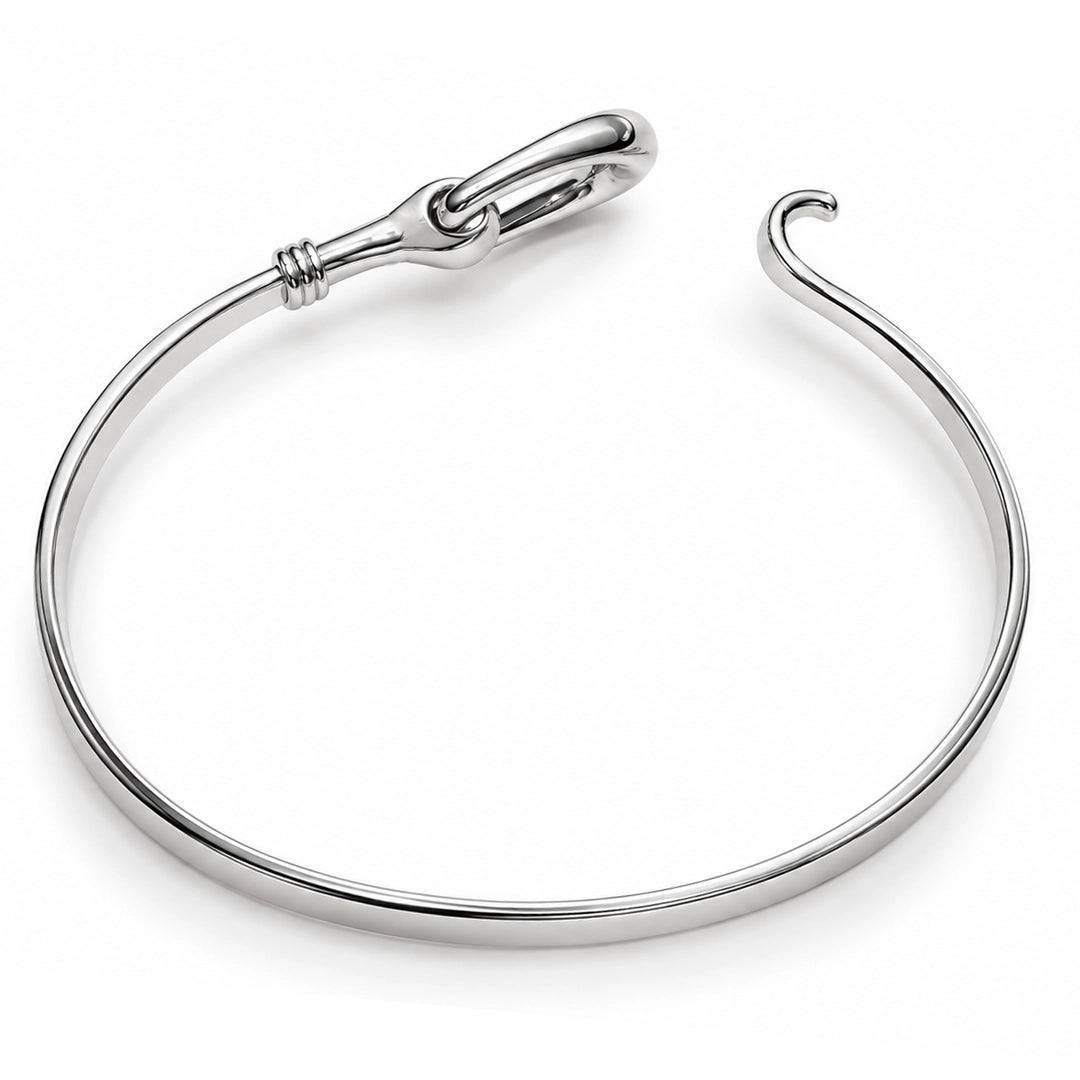 Equestra Horsebit Sterling Silver Bangle
