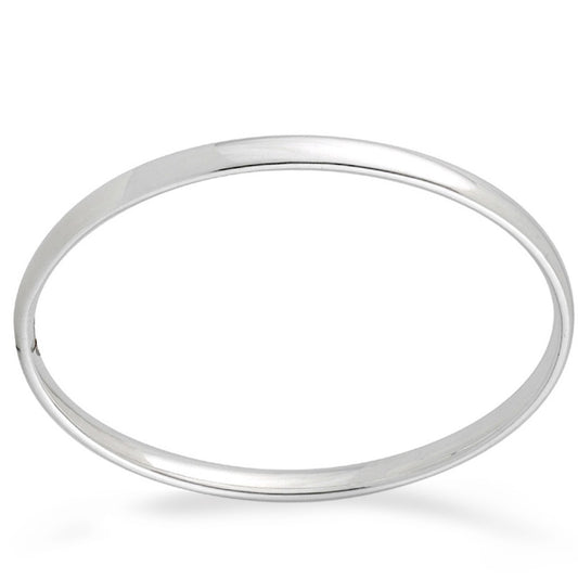 Oval Court shape medium classic Bangle White Gold Oval Court shape medium classic Bangle White Gold