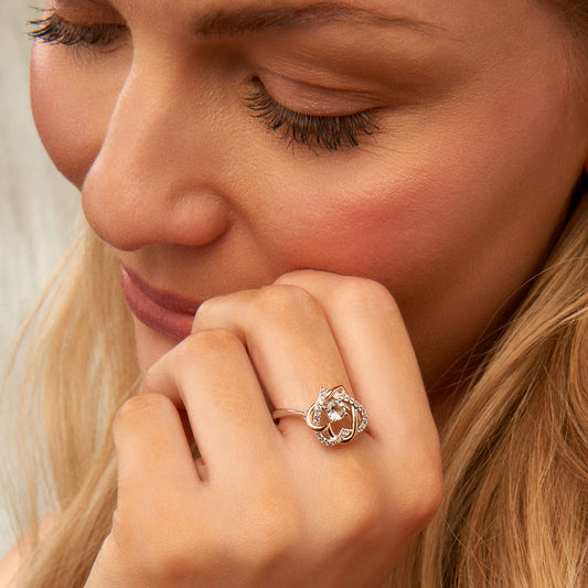 Clogau Forever Yours Sterling Silver Ring White Gold Clogau Forever Yours Sterling Silver Ring White Gold