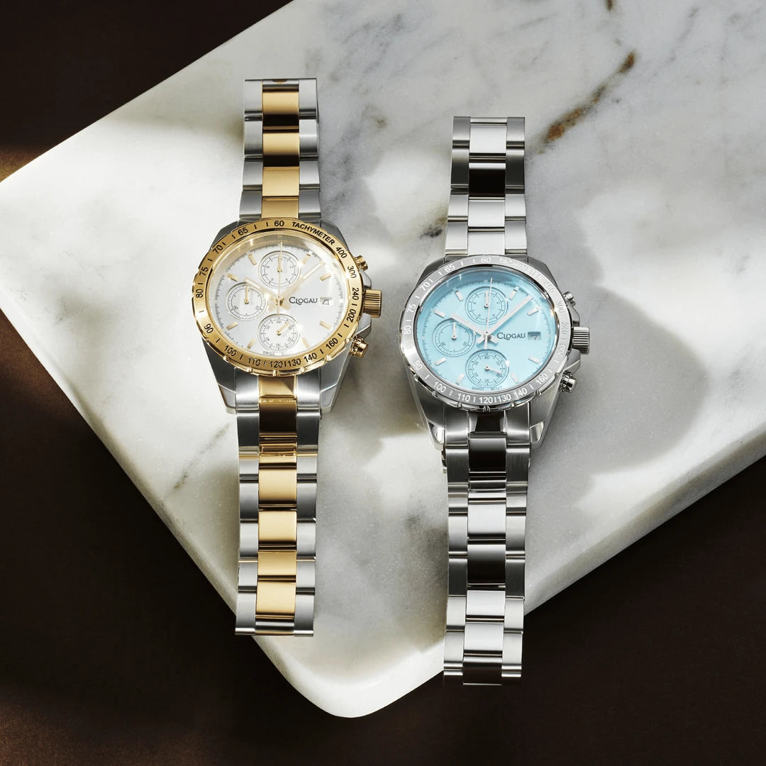 Clogau Brenig Stainless Steel Womens Blue Dial Watch