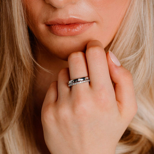 Diamonfire Pave Set Band Ring White Gold Diamonfire Pave Set Band Ring White Gold