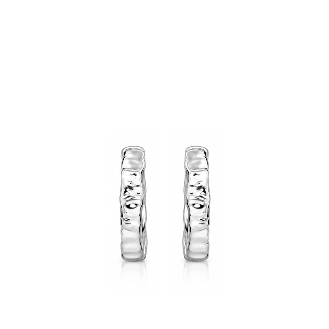 Flux Textured Mini Huggie Hoop Earrings