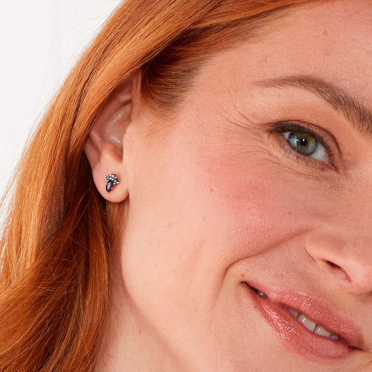 9ct Yellow Gold Barcelona Multi Stones Cluster Stud Earrings Yellow Gold 9ct Yellow Gold Barcelona Multi Stones Cluster Stud Earrings Yellow Gold