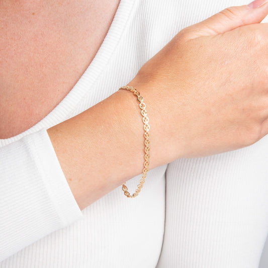 9ct Yellow Gold Stampato Link Chain Bracelet 9ct Yellow Gold Stampato Link Chain Bracelet 9ct Yellow Gold Stampato Link Chain Bracelet 9ct Yellow Gold Stampato Link Chain Bracelet