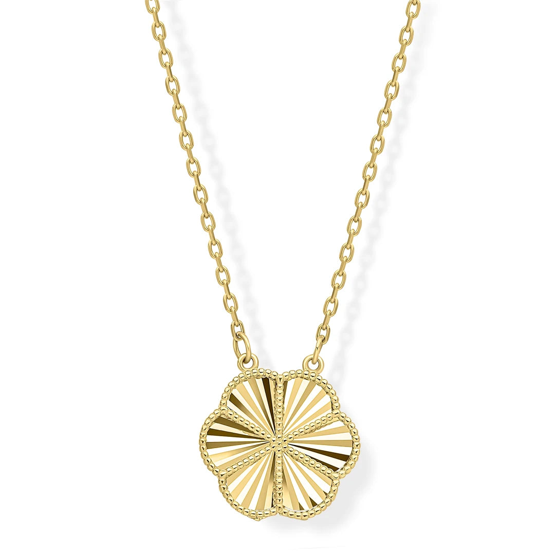 9ct Yellow Gold English Rose Necklace