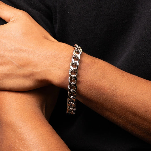 Fred Bennett Mens Stainless Steel Heavyweight Curb Chain Bracelet Fred Bennett Mens Stainless Steel Heavyweight Curb Chain Bracelet