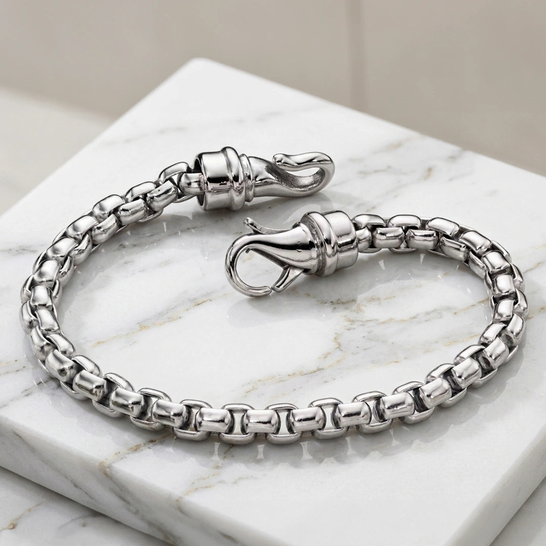 Fred Bennett Mens Stainless Steel Large Belcher Link Chain Bracelet
