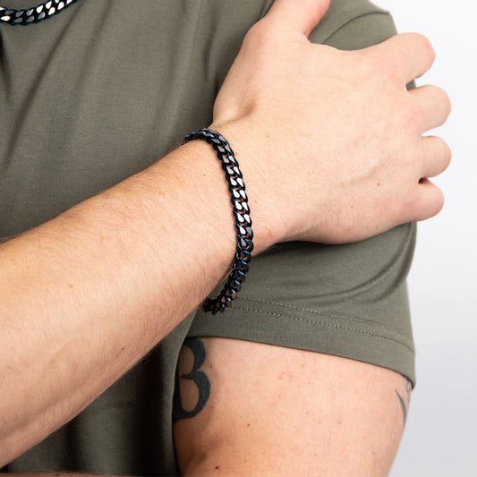Fred Bennett Mens Blue Brushed Curb Chain Bracelet Fred Bennett Mens Blue Brushed Curb Chain Bracelet Fred Bennett Mens Blue Brushed Curb Chain Bracelet Fred Bennett Mens Blue Brushed Curb Chain Bracelet