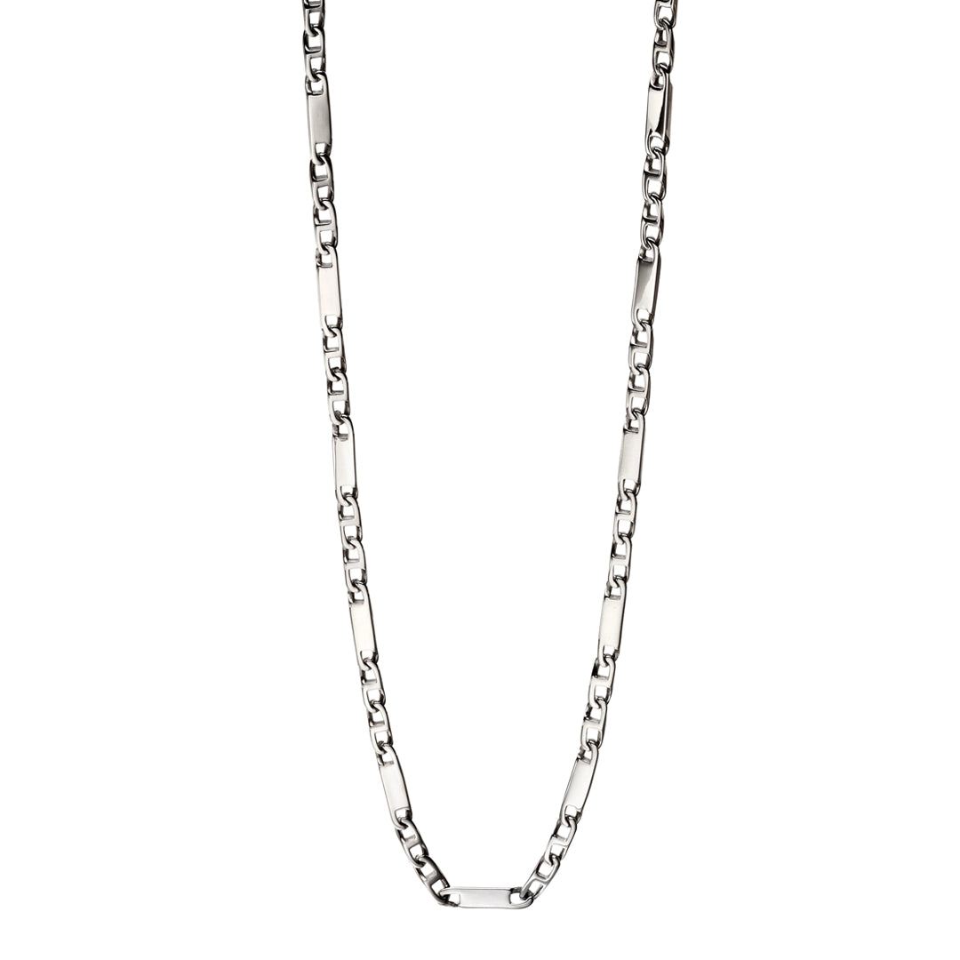 Fred Bennett Mens Stainless Steel Bar Chain Necklace