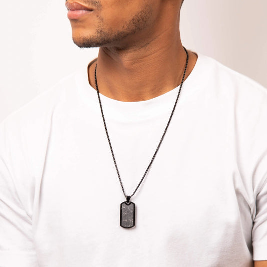 Fred Bennett Mens Black Plated Steel and Carbon Fibre Dog Tag Pendant Fred Bennett Mens Black Plated Steel and Carbon Fibre Dog Tag Pendant Fred Bennett Mens Black Plated Steel and Carbon Fibre Dog Tag Pendant Fred Bennett Mens Black Plated Steel and Carbon Fibre Dog Tag Pendant