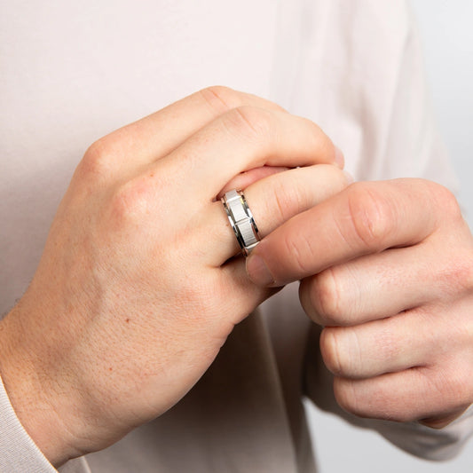 Fred Bennett Mens Step Edge Stainless Steel Spinner Ring Fred Bennett Mens Step Edge Stainless Steel Spinner Ring Fred Bennett Mens Step Edge Stainless Steel Spinner Ring Fred Bennett Mens Step Edge Stainless Steel Spinner Ring