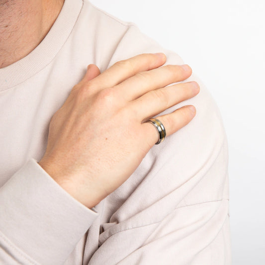 Fred Bennett Mens Gold Stripe Stainless Steel Spinner Ring Fred Bennett Mens Gold Stripe Stainless Steel Spinner Ring Fred Bennett Mens Gold Stripe Stainless Steel Spinner Ring Fred Bennett Mens Gold Stripe Stainless Steel Spinner Ring
