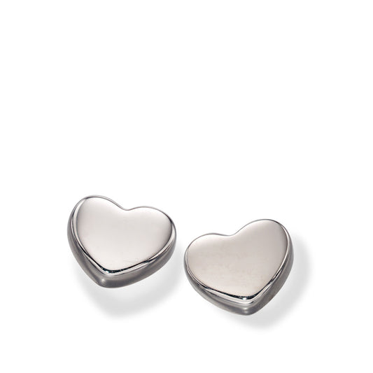 9ct White Gold Elfin Heart Earrings White Gold 9ct White Gold Elfin Heart Earrings White Gold