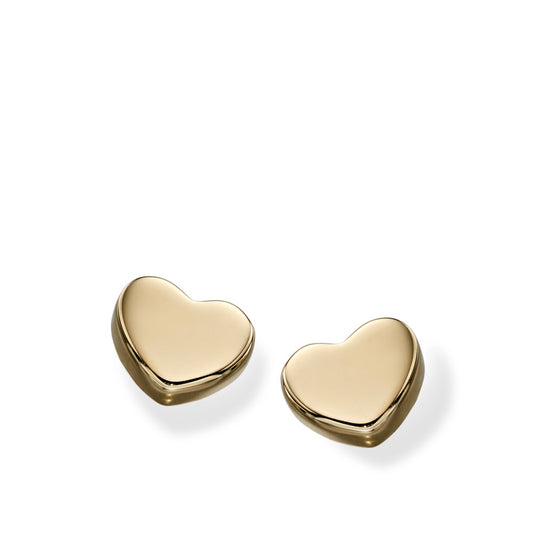 9ct Yellow Gold Elfin Heart Earrings Yellow Gold 9ct Yellow Gold Elfin Heart Earrings Yellow Gold