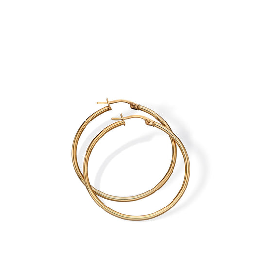 9ct Yellow Gold Large Hoop Earrings Yellow Gold 9ct Yellow Gold Large Hoop Earrings Yellow Gold