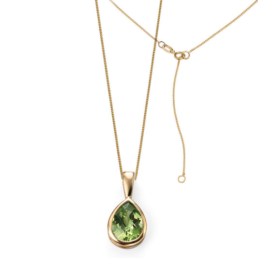 9ct Yellow Gold Peridot Teardrop Pendant Yellow Gold 9ct Yellow Gold Peridot Teardrop Pendant Yellow Gold