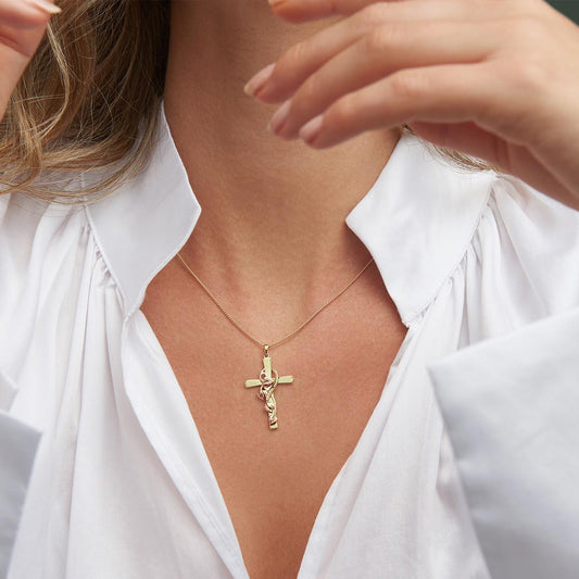Clogau Tree of Life Diamond Gold Cross Pendant Yellow Gold Clogau Tree of Life Diamond Gold Cross Pendant Yellow Gold