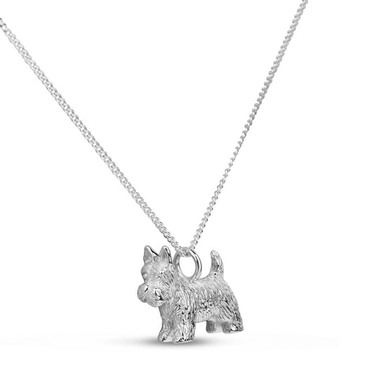 Westie Dog Pendant White Gold Westie Dog Pendant White Gold