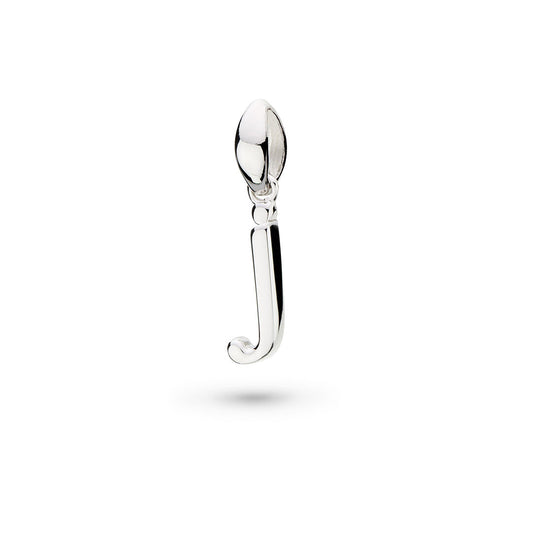 Kit Heath Kit Heath Skript Lowercase J Initial Sterling Silver Pendant White Gold Kit Heath Kit Heath Skript Lowercase J Initial Sterling Silver Pendant White Gold