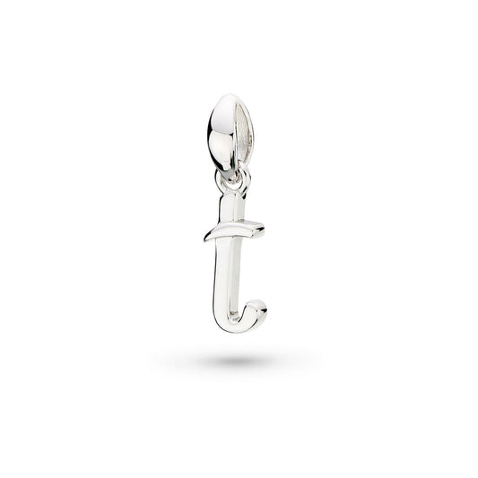 Kit Heath Kit Heath Skript Lowercase T Initial Sterling Silver Pendant White Gold Kit Heath Kit Heath Skript Lowercase T Initial Sterling Silver Pendant White Gold