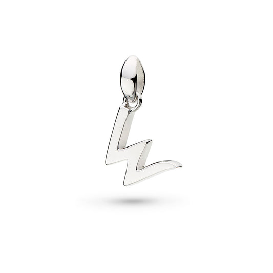 Kit Heath Kit Heath Skript Lowercase W Initial Sterling Silver Pendant White Gold Kit Heath Kit Heath Skript Lowercase W Initial Sterling Silver Pendant White Gold