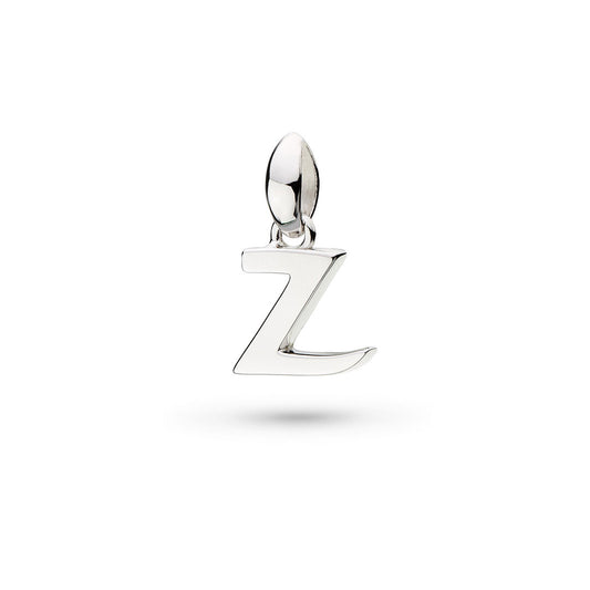 Kit Heath Kit Heath Skript Lowercase Z Initial Sterling Silver Pendant White Gold Kit Heath Kit Heath Skript Lowercase Z Initial Sterling Silver Pendant White Gold