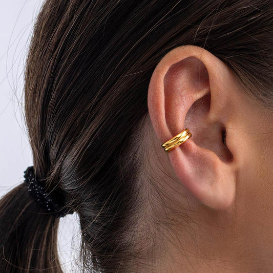 Kit Heath Bevel Unity Golden Solo Sterling Silver Ear Cuff White Gold Kit Heath Bevel Unity Golden Solo Sterling Silver Ear Cuff White Gold