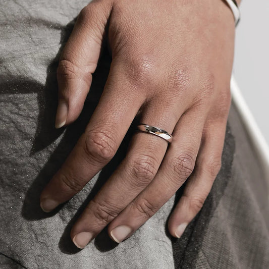 Kit Heath Glint Geo Sterling Silver Band Ring Kit Heath Glint Geo Sterling Silver Band Ring Kit Heath Glint Geo Sterling Silver Band Ring Kit Heath Glint Geo Sterling Silver Band Ring