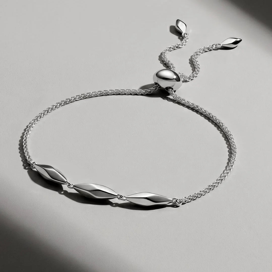Kit Heath Glint Triplet Toggle Sterling Silver Bracelet