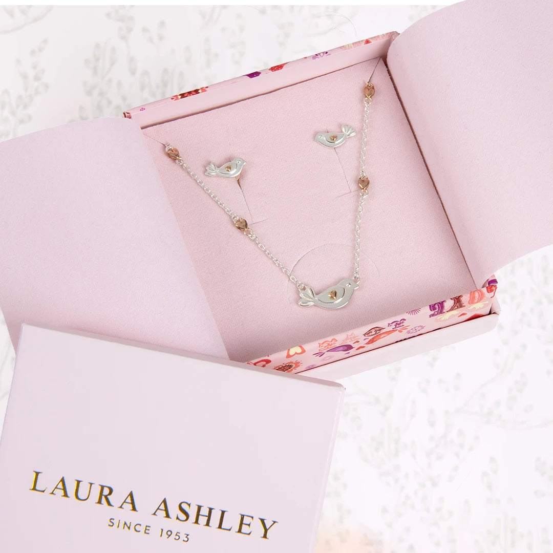 Laura Ashley Kids Rosmere Love Mini Bird Necklace