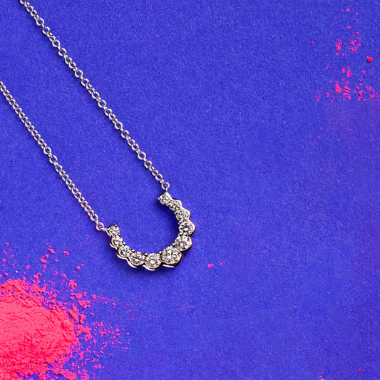18ct White Gold 0.50ct Diamonds Equine Grace Horseshoe Necklace White Gold 18ct White Gold 0.50ct Diamonds Equine Grace Horseshoe Necklace White Gold