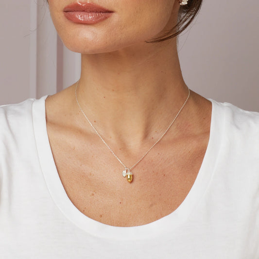 Laura Ashley Sterling Silver Broadoak Acorn Necklace Laura Ashley Sterling Silver Broadoak Acorn Necklace