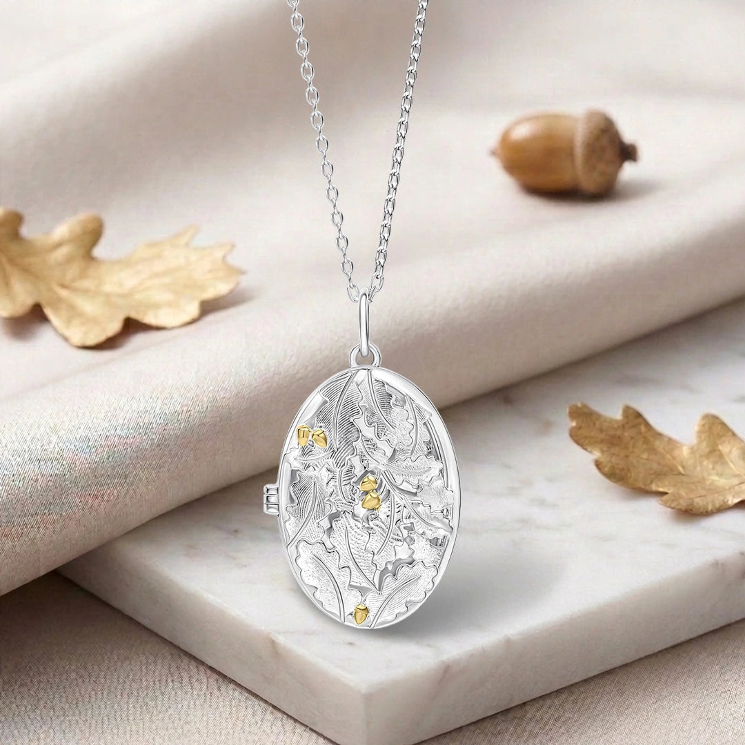 Laura Ashley Sterling Silver Broadoak Locket Necklace