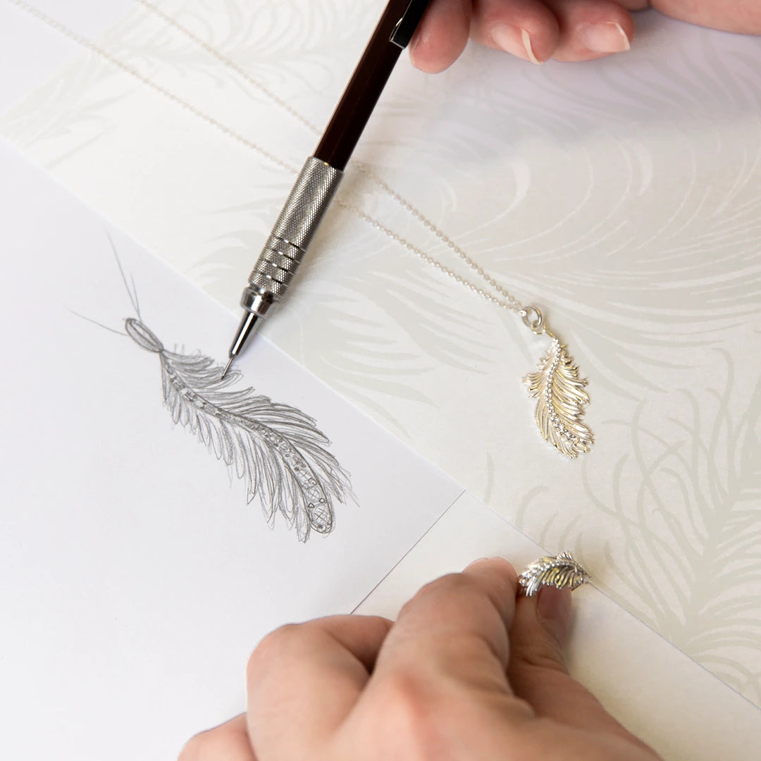 Laura Ashley Sterling Silver Plume Feather Ring