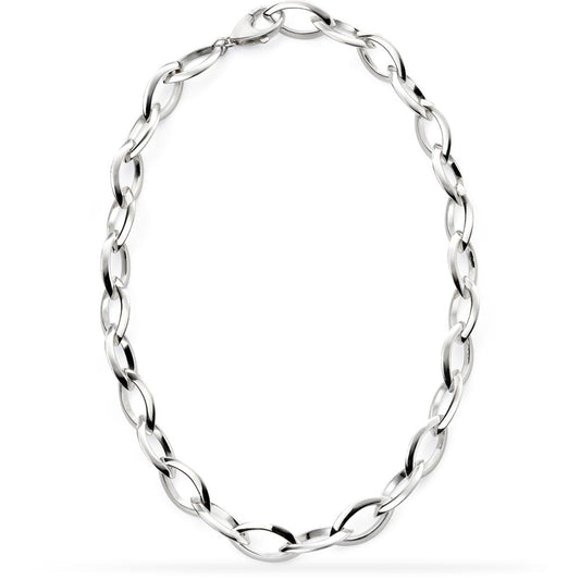 Marquise Chain Link Necklace White Gold Marquise Chain Link Necklace White Gold