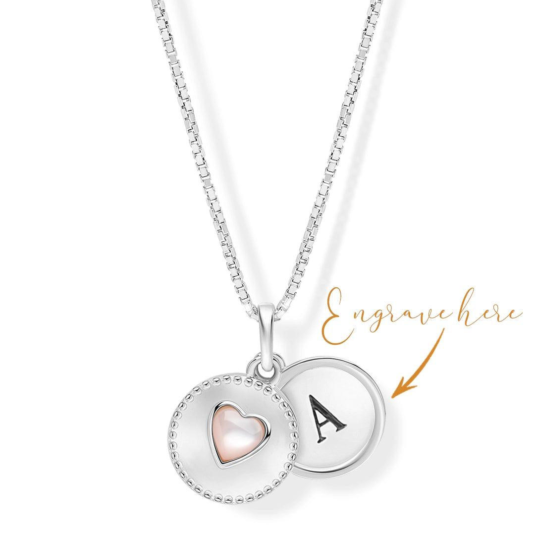 Laura Ashley Kids Rosmere Love Heart Slider Locket
