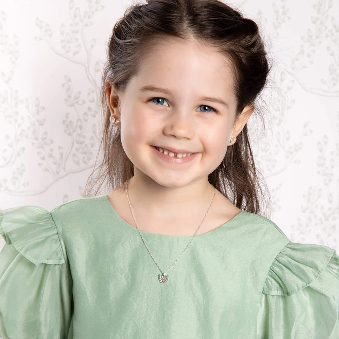 Laura Ashley Kids Butterfly Garden Mini Necklace