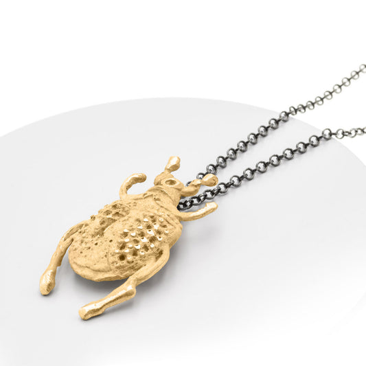Acanthus Beatle Pendant White Gold Acanthus Beatle Pendant White Gold