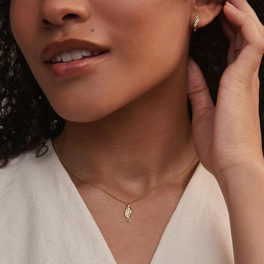 Clogau Past Present Future Gold and Diamond Pendant Yellow Gold Clogau Past Present Future Gold and Diamond Pendant Yellow Gold