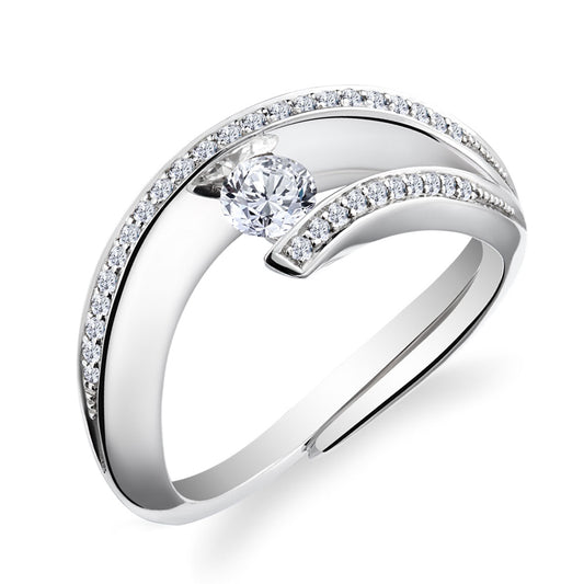 Electra Solitaire Engagement Ring White Gold Electra Solitaire Engagement Ring White Gold