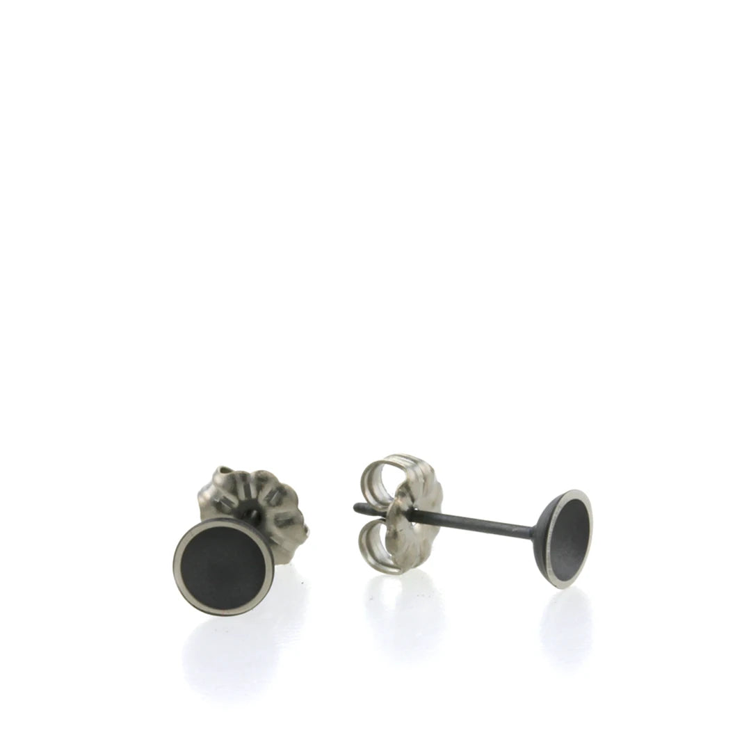 Titanium Soft Dome Mini Stud Earrings