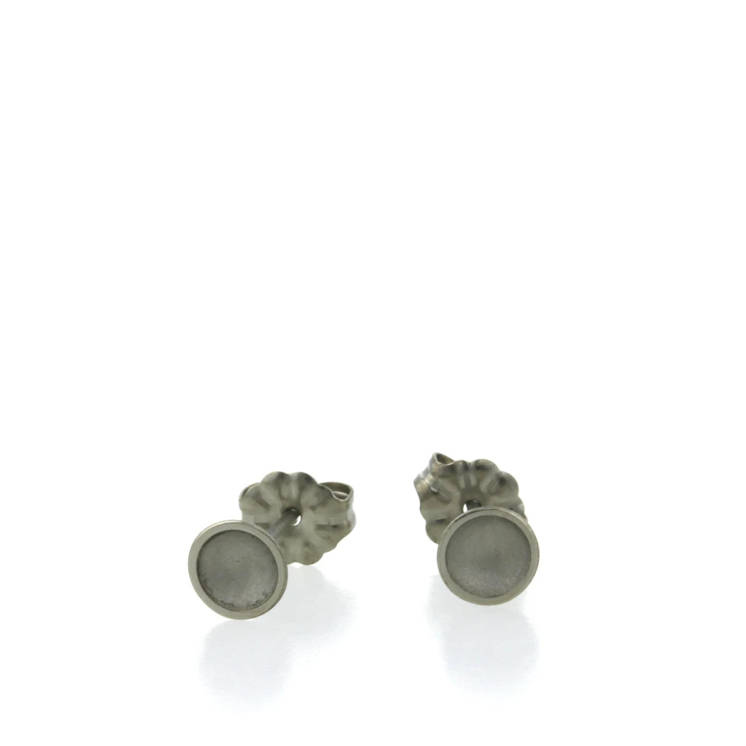 Titanium Soft Dome Mini Stud Earrings