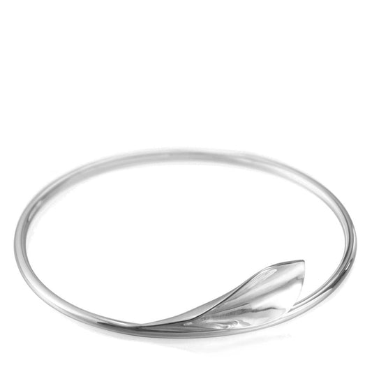 Lilium Calla Lily Bangle White Gold Lilium Calla Lily Bangle White Gold