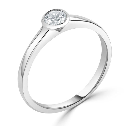 0.30CT Diamond Solitaire Engagement Ring White Gold 0.30CT Diamond Solitaire Engagement Ring White Gold