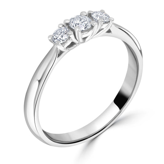 0.30ct Three Stone Diamond Trilogy Engagement Ring 0.30ct Three Stone Diamond Trilogy Engagement Ring