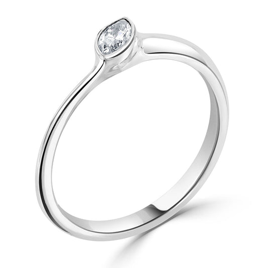 Marquise Diamond Solitaire Ring White Gold Marquise Diamond Solitaire Ring White Gold