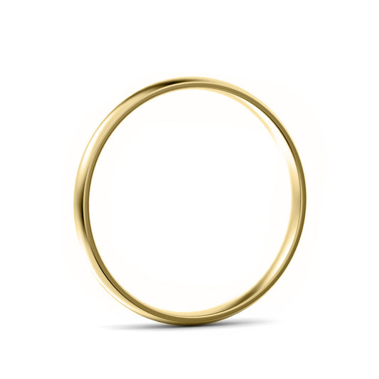2.5mm Classic Court Light Weight Wedding Ring Yellow Gold 2.5mm Classic Court Light Weight Wedding Ring Yellow Gold