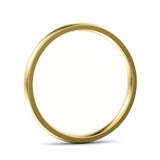 2.5mm Classic Court Medium Weight Wedding Ring Yellow Gold 2.5mm Classic Court Medium Weight Wedding Ring Yellow Gold